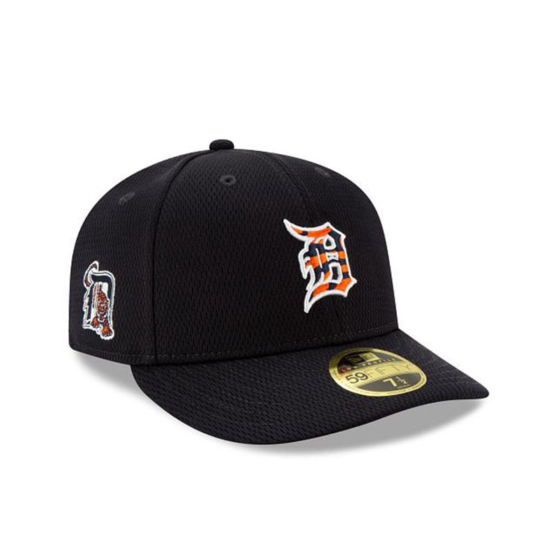 MLB Detroit Tigers 2021 Spring Training Low Profile 59Fifty Fitted (CSX6004) - Blue New Era Caps